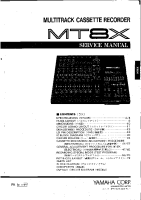 Yamaha MT-8-X - Service Manual 